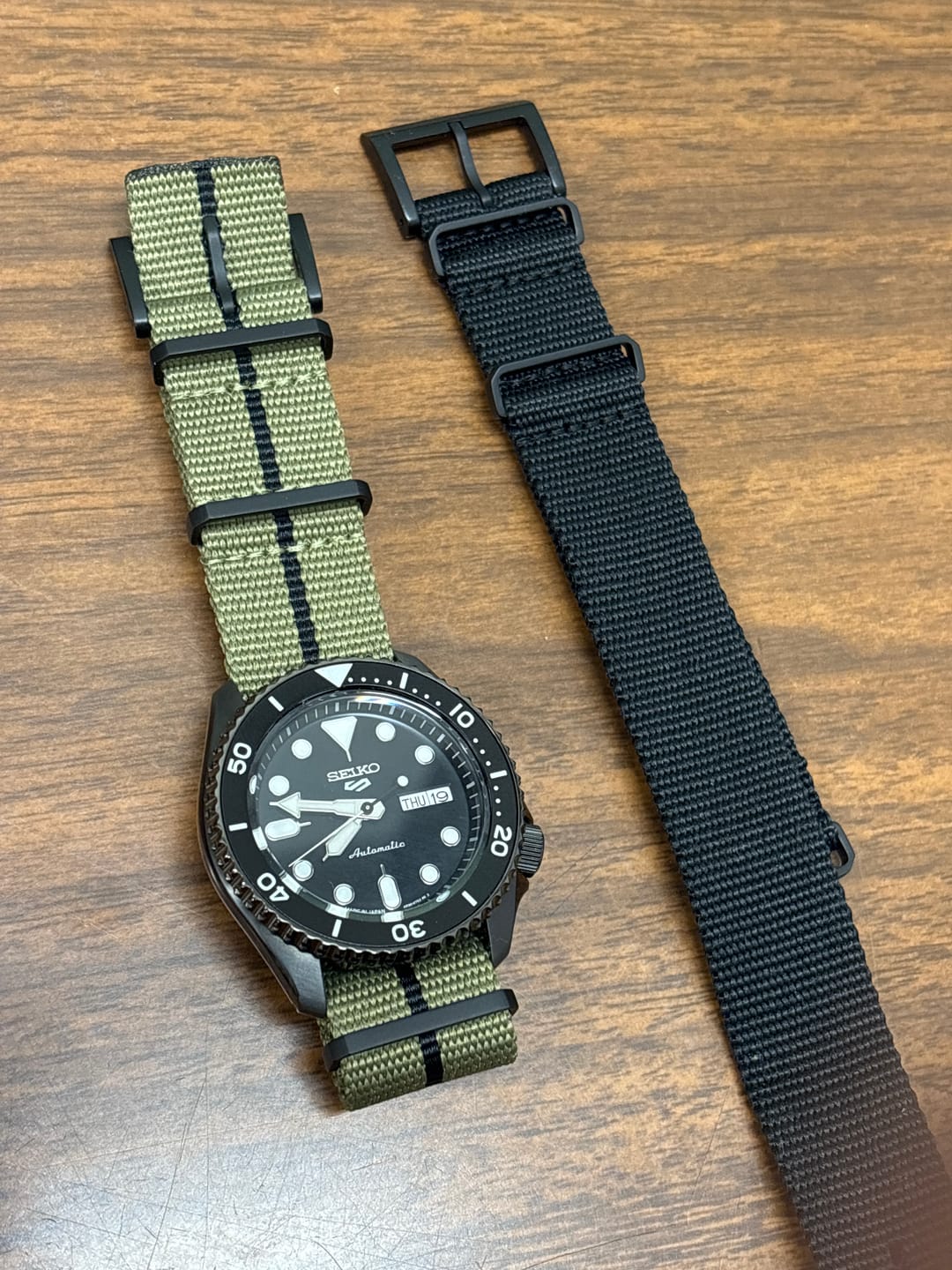 Customer photo review of Five Eye Nylon Watch Strap - PVD/Black