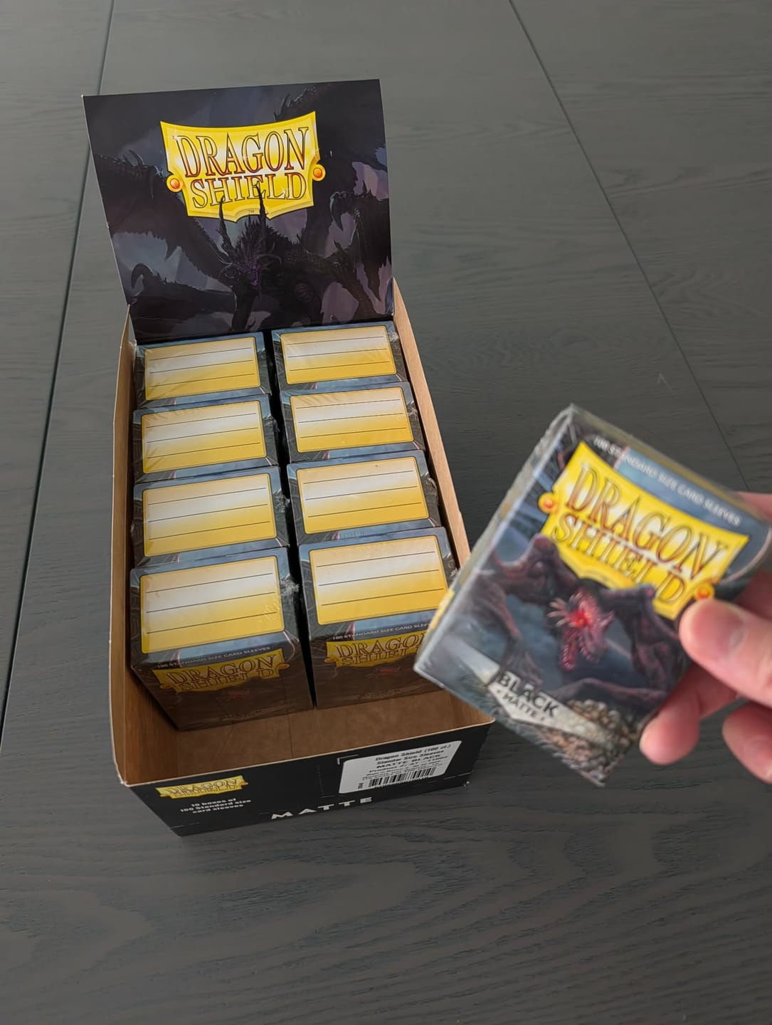 Customer photo review of Dragon Shield Display Case – Premium Card Storage & Protection