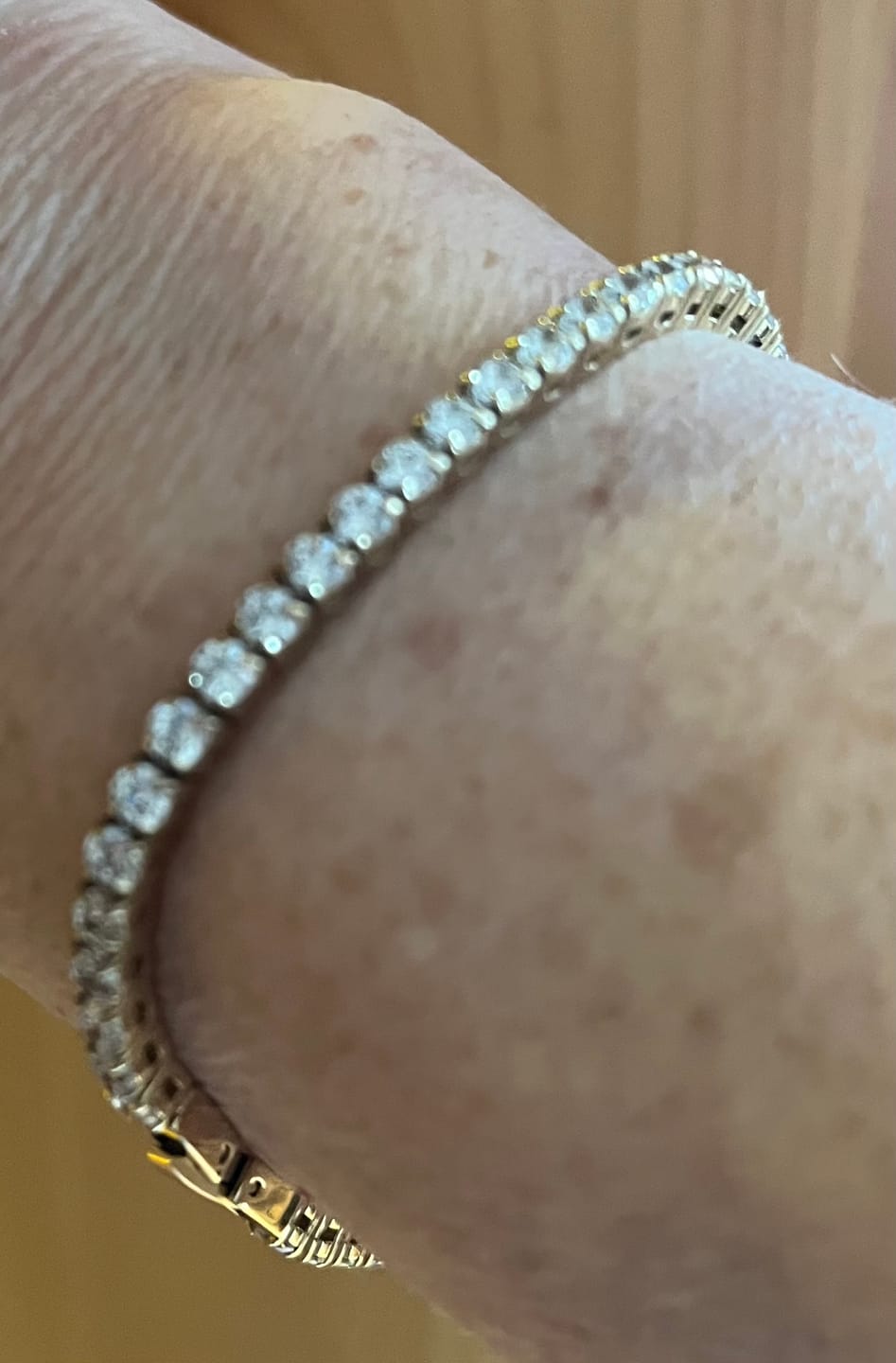 Customer photo review of Timeless Tennis Bracelet
