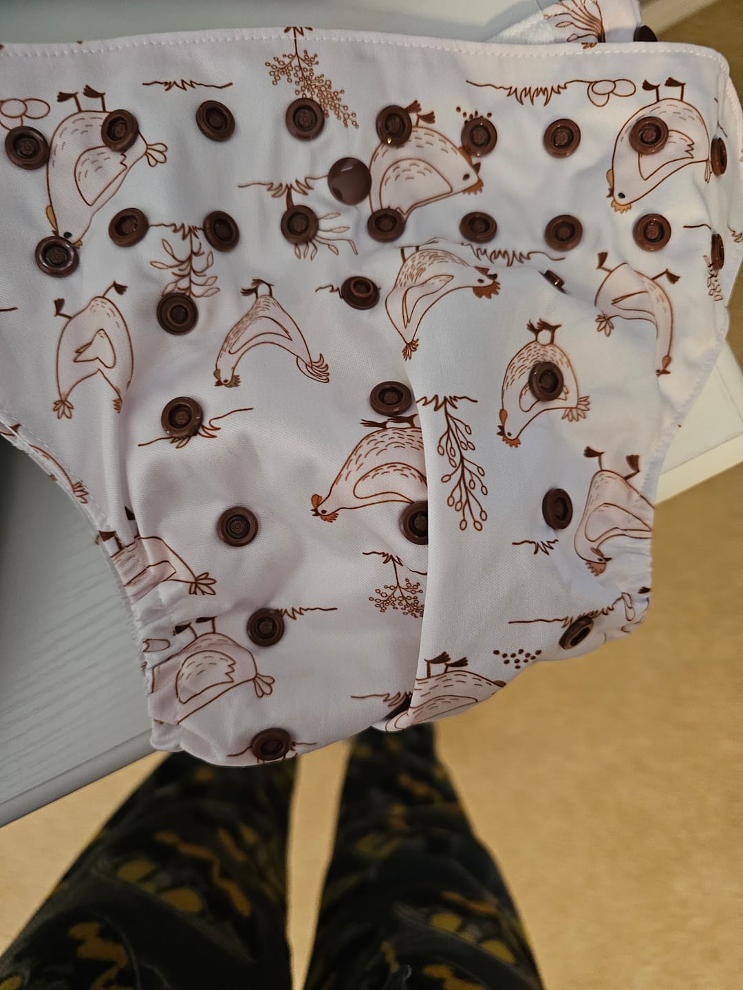 Customer photo review of Animals and Insects: Essentials Pocket Cloth Diaper with Athletic Wicking Jersey, Grows with your Baby