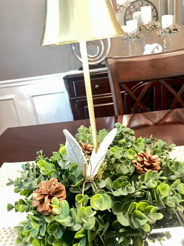 Customer photo review of Leaf Wing Butterfly | Ivory & Gold