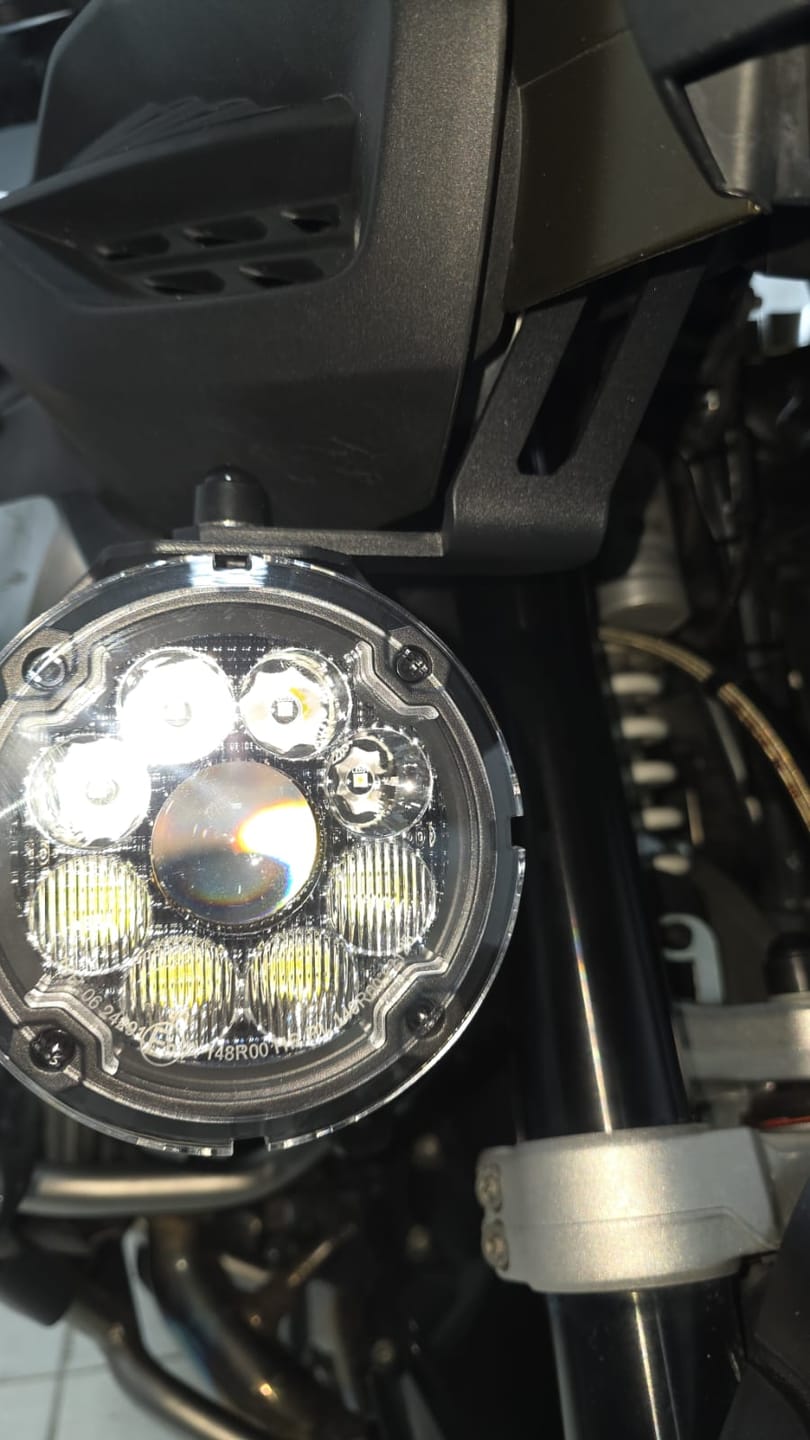 Customer photo review of Under Nose Mount for Motorcycle Lights