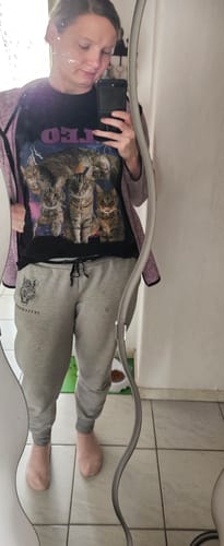 Customer photo review of 90er Katzen Foto - Individuelles T-Shirt