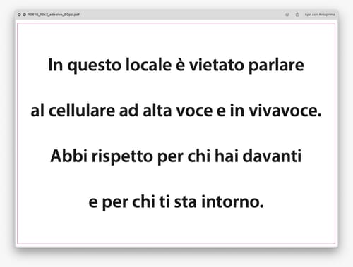 Customer photo review of Sticker Vinile Classico