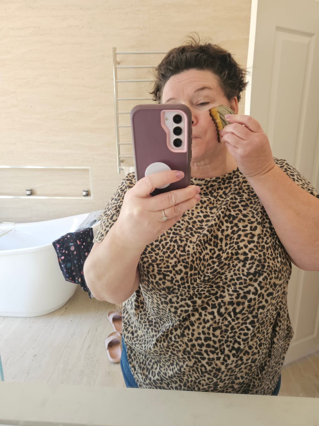 Customer photo review of The Naked Skin™ Lymphatic Contour Brush