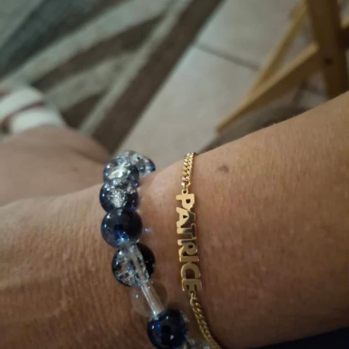Customer photo review of Gepersonaliseerde naamarmband