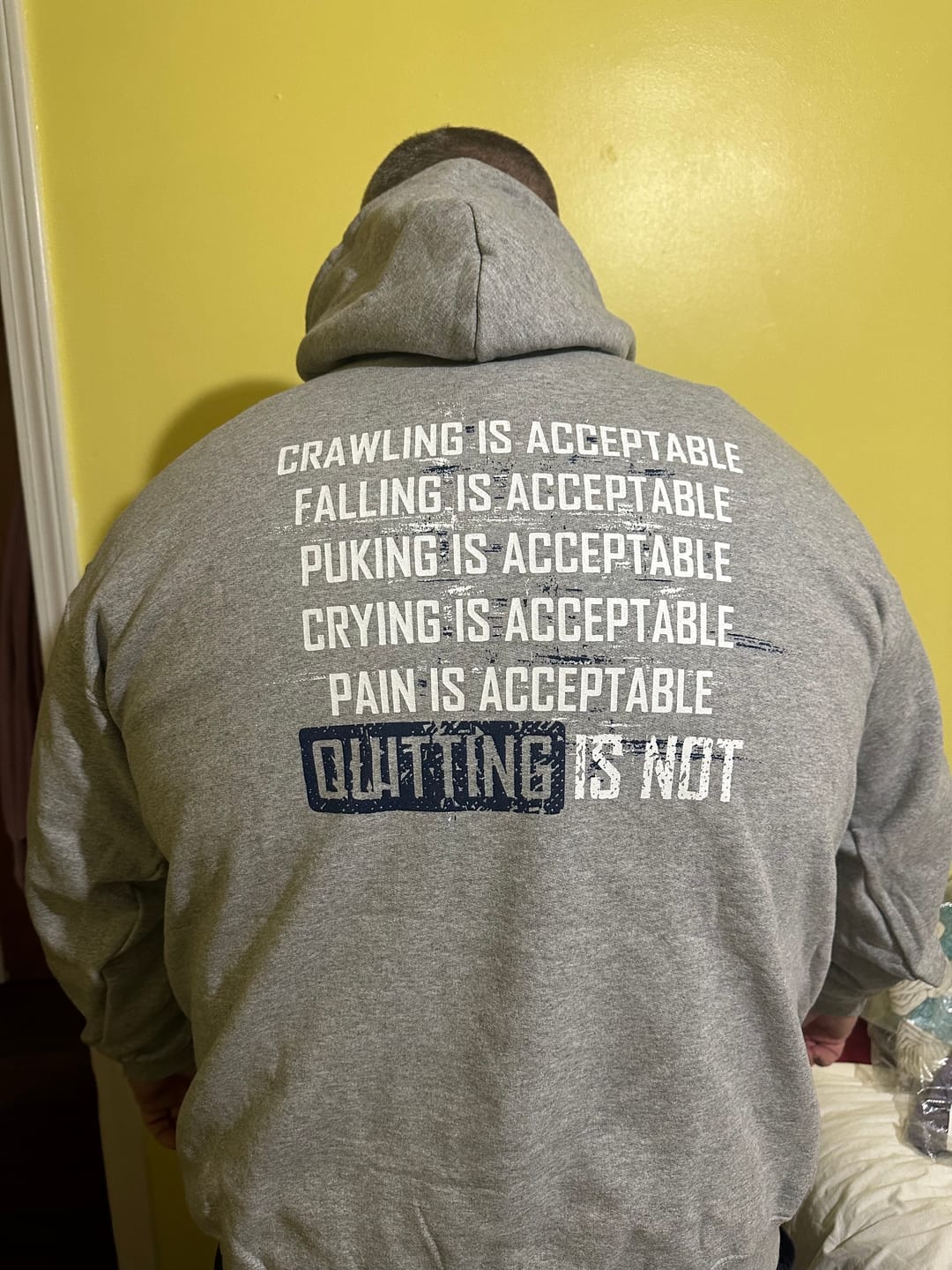 Customer photo review of Keep Moving Forward - Hoodie