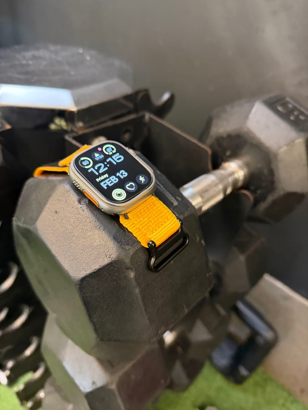 Customer photo review of Nylon Velcro Band - For Apple Watch - Yellow
