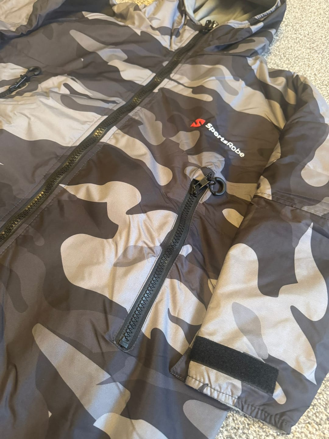 Customer photo review of The SportsRobe - Junior Grey Camo
