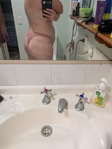 Customer photo review of Seamless Period G-String