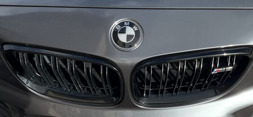 Customer photo review of BMW EMBLEM BADGE - BLACK & GREY