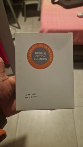 Customer photo review of Minoxidil+finasteride Solution - MEN ONLY, 3x60ml pack