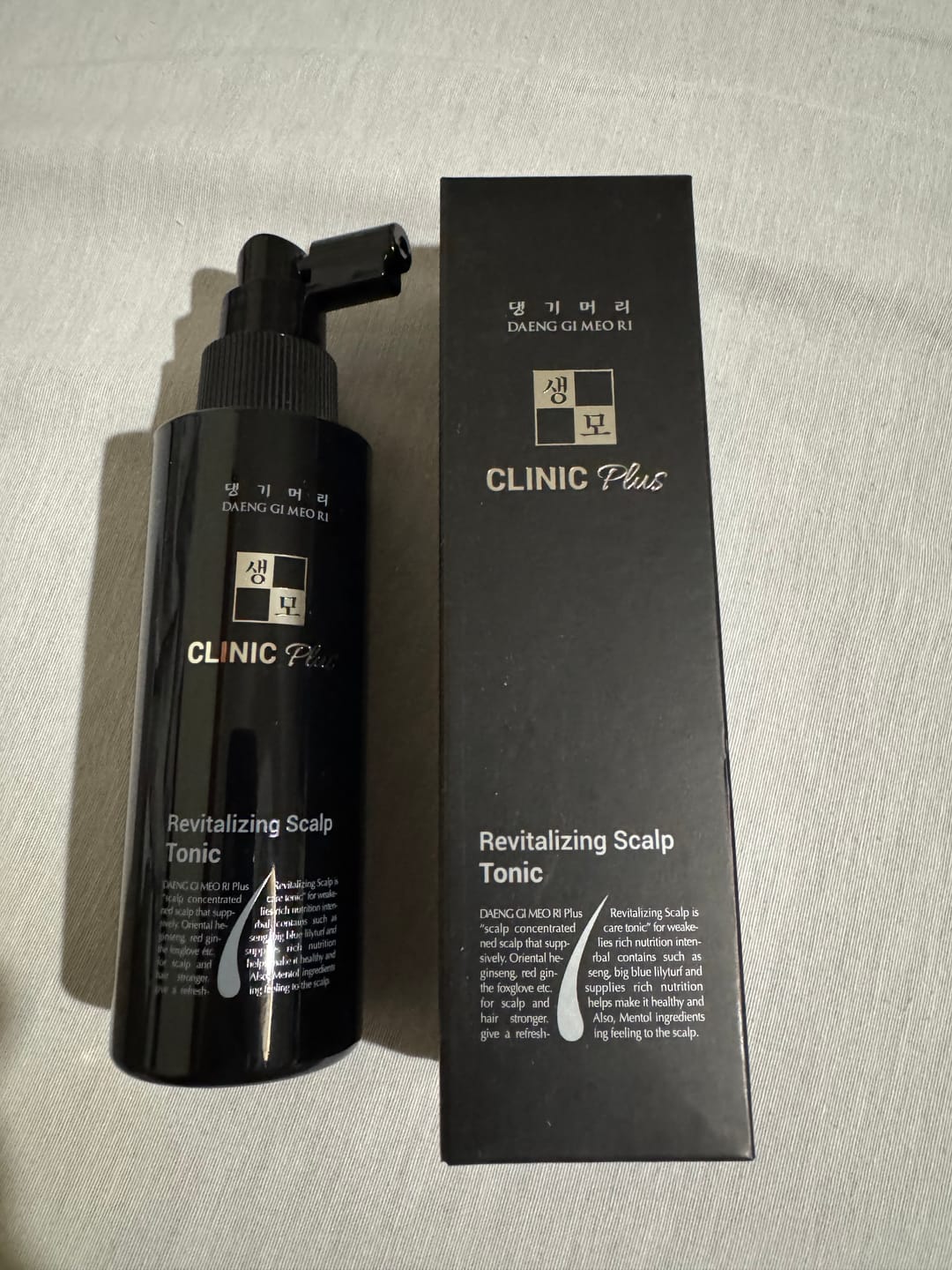 Customer photo review of Спрей тоник срещу косопад DooriClinic Plus Revitalizing Scalp Tonic