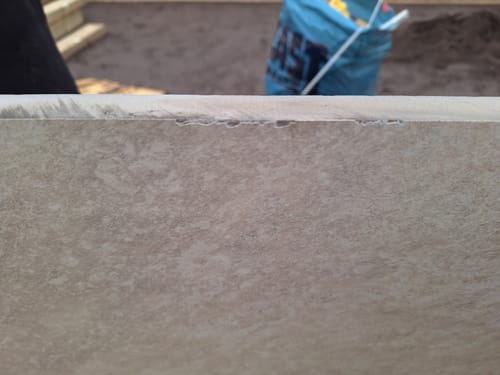 Customer photo review of Quartz - White Porcelain Paving Tiles - 900 x 600 x 20mm