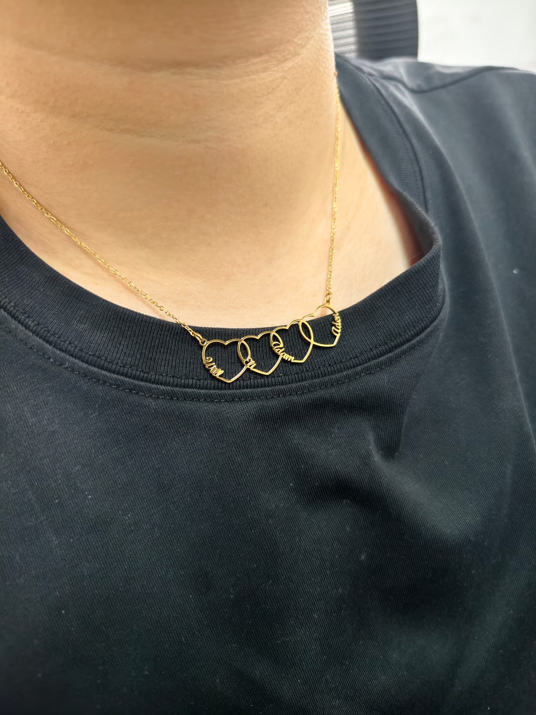 Customer photo review of Gepersonaliseerde hart naamketting
