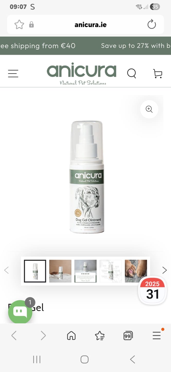 Customer photo review of Dog Gel