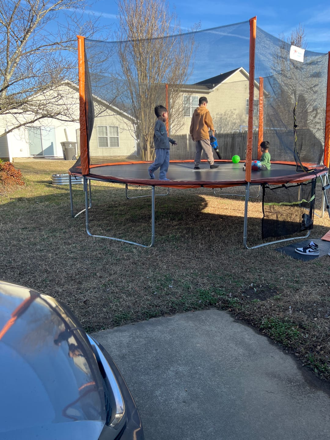 Customer photo review of Kangaroo Hoppers 15FT Trampoline for Kids & Adults