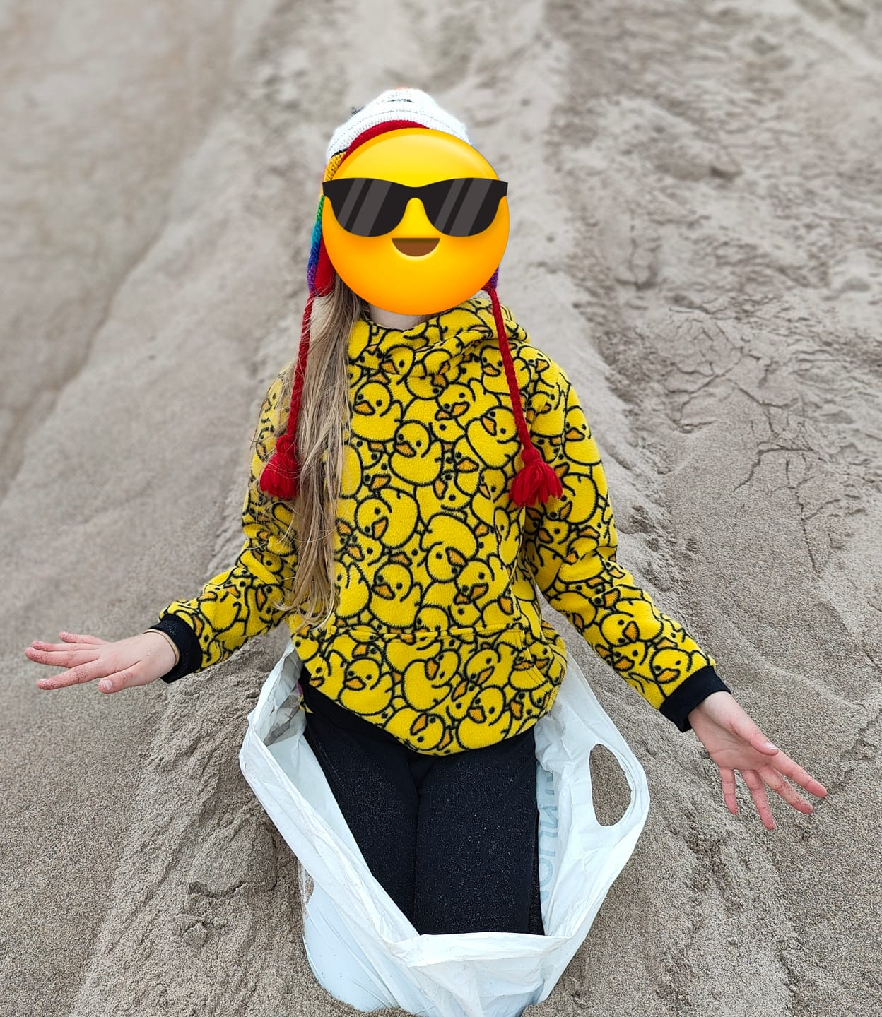 Customer photo review of Yellow Ducks Anti Pill Polar Fleece Fabric