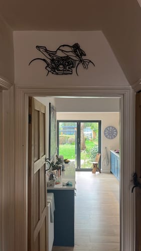 Customer photo review of Super Duke R 1290 Silhouette Metal Wall Art