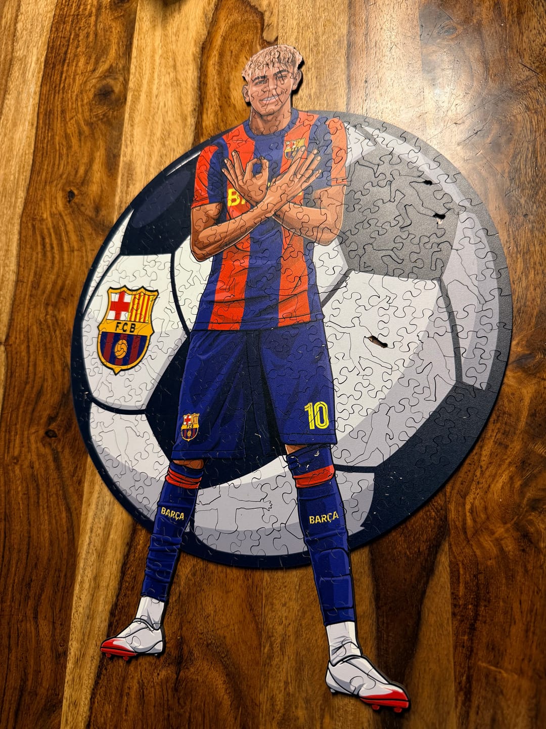 Customer photo review of Lamine Yamal - Wooden Puzzle