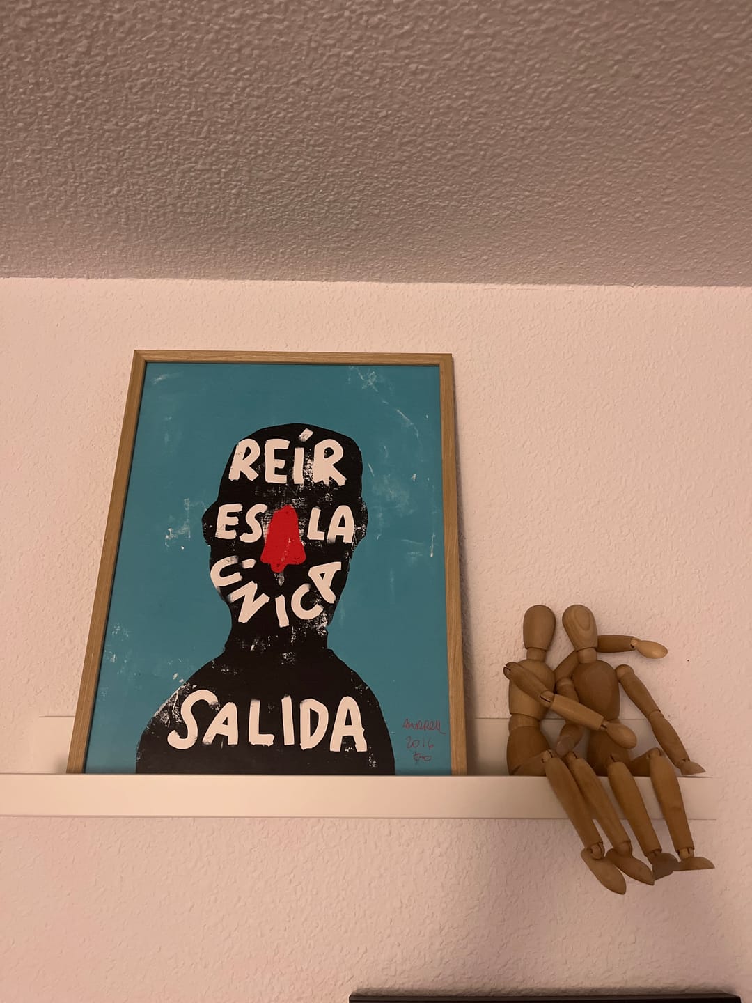 Customer photo review of Print "Reír es la única salida"