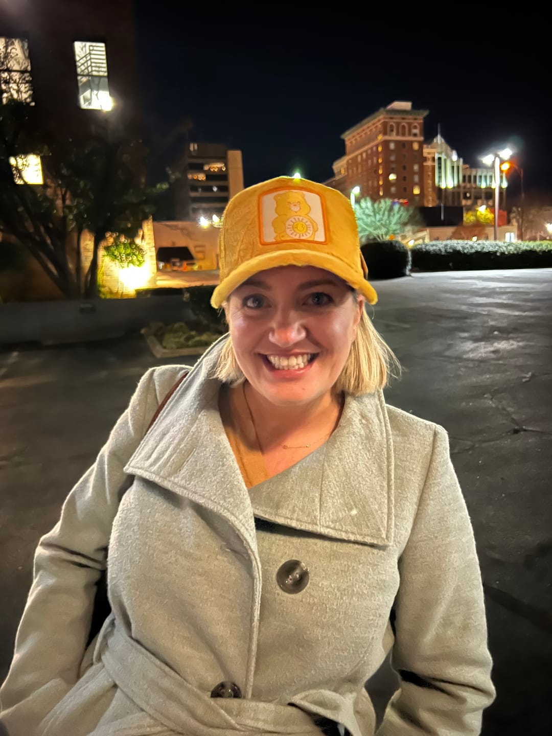 Customer photo review of OVERLORD X Care Bears:  Funshine Bear Trucker Cap