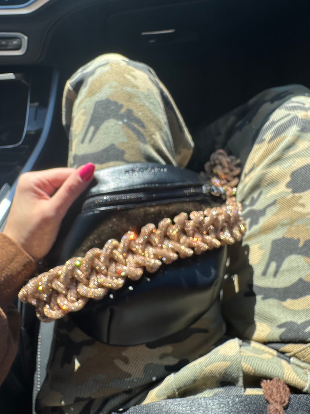 Customer photo review of LACE STRAP - Champagne Bubbles