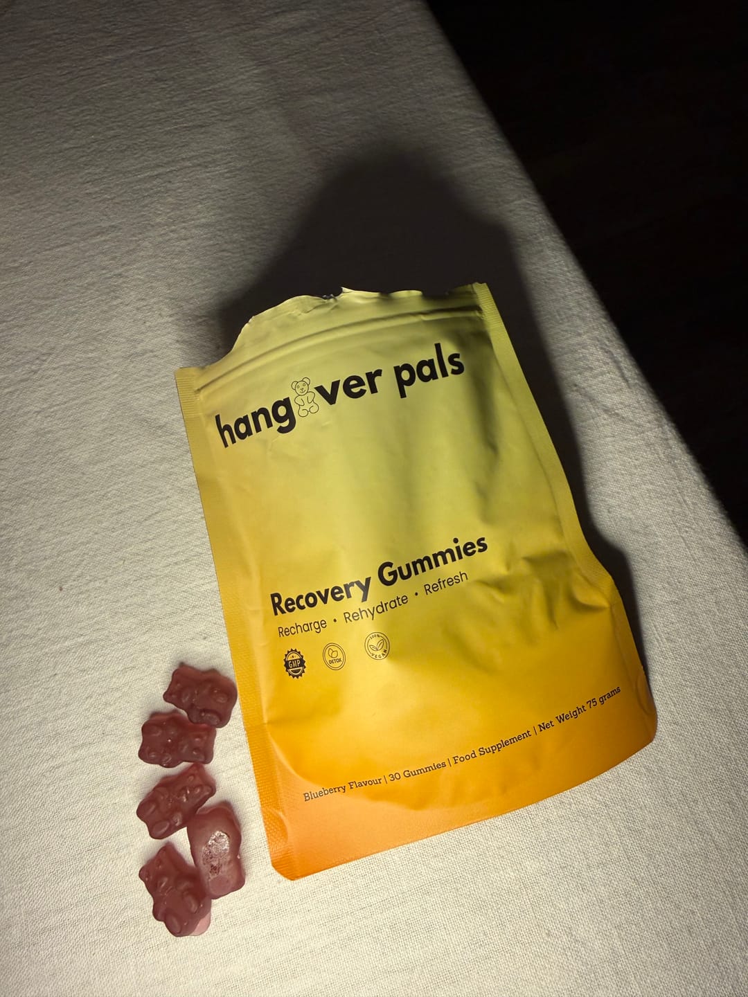 Customer photo review of Recovery Pals - Wake Up Refreshed