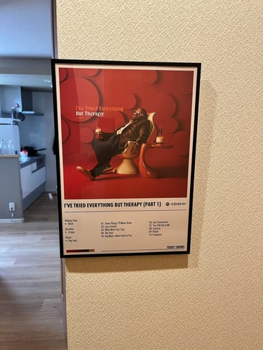 Customer photo review of Teddy Swims - I've Tried Everything But Therapy (Part 1) | Album Cover Poster