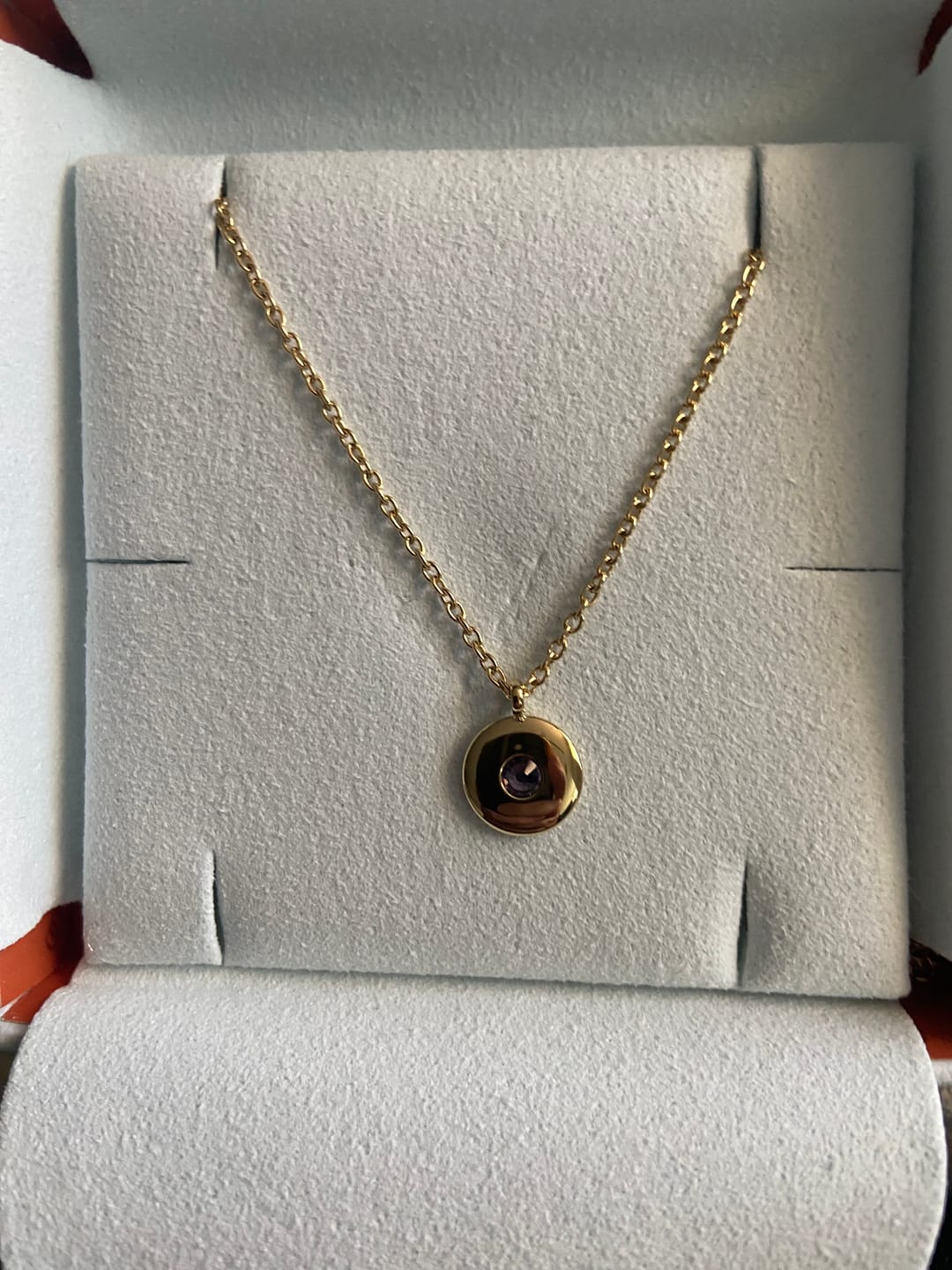 Customer photo review of Birthstone Necklace