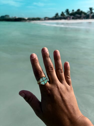 Customer photo review of Irish Charm Ring Gold