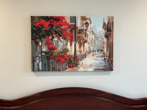 Customer photo review of PEACEFUL VIBRANCE CANVAS