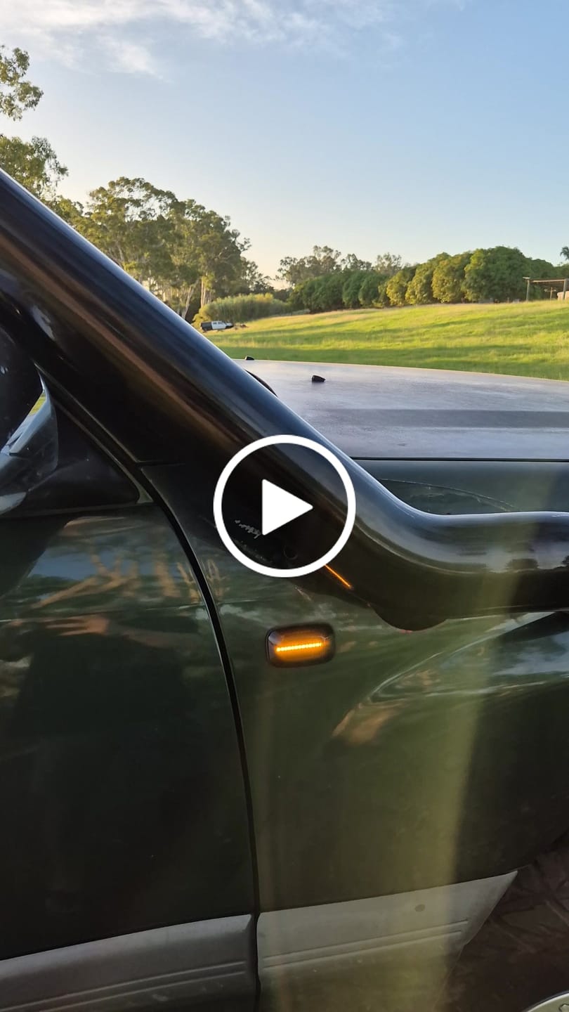 Customer video review of Sequential Side Indicators to suit 80/100/105 series Toyota Landcruiser