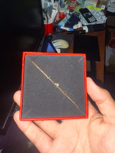 Customer photo review of Letter Bracelet