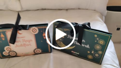 Customer video review of Safiyya Ramadhan Raya Gift Pouch (Available in KL & Selangor Only)