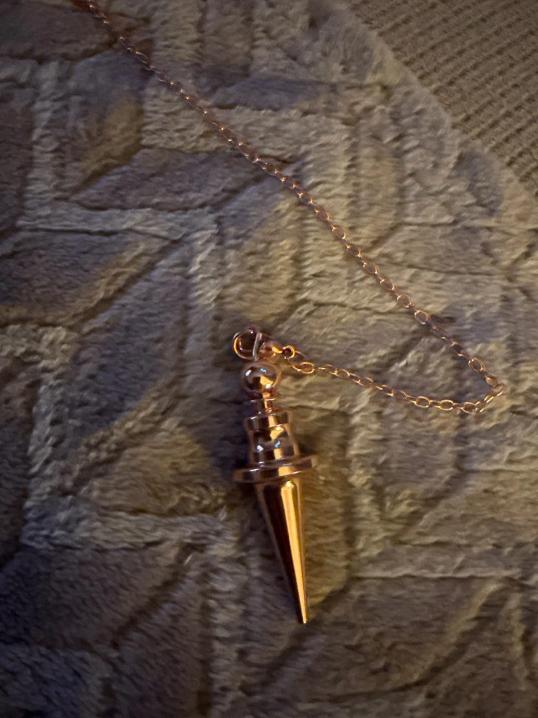 Customer photo review of Pendule Divinatoire Radiesthésie Metal Reiki Égyptien Professionnel