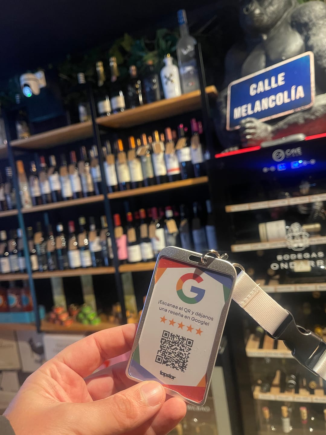 Customer photo review of Tarjeta Reseñas de Google