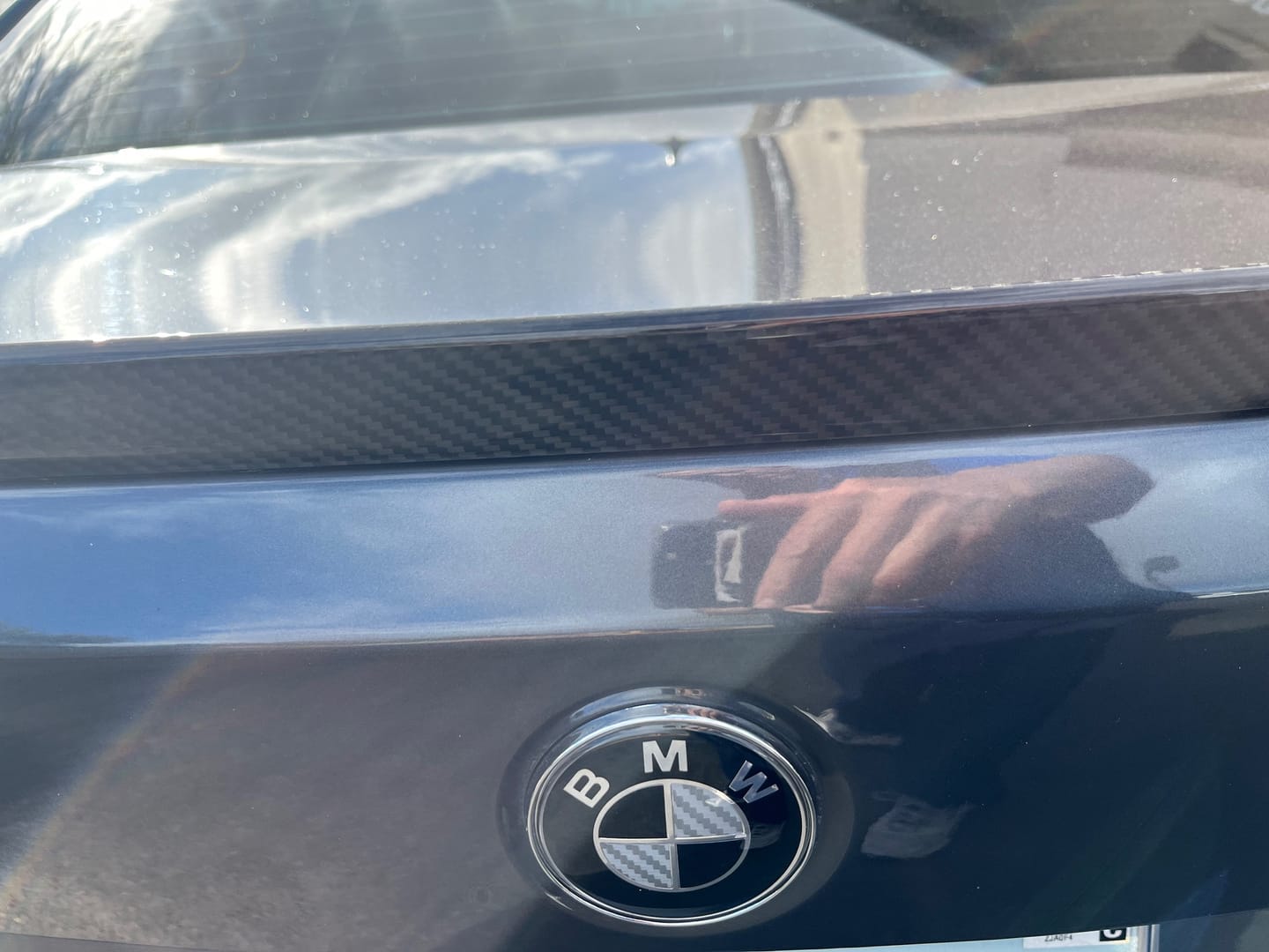 Customer photo review of BMW EMBLEM BADGE - BLACK & GREY