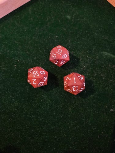 Customer photo review of Holzwürfel Bleiholz D20 / D6