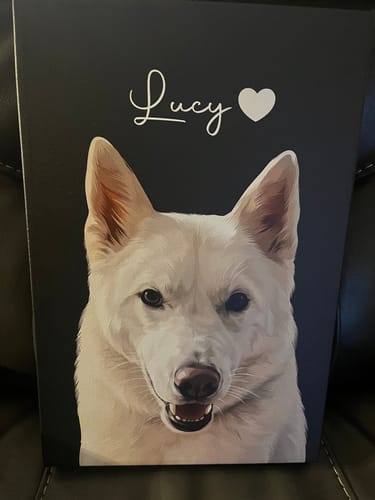 Customer photo review of Pet Art Canvas Wrap