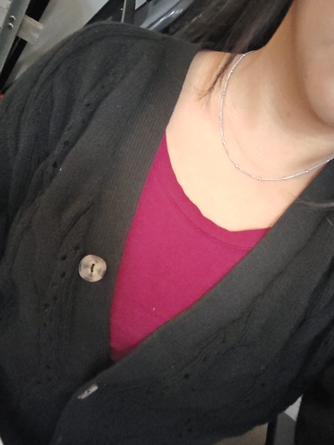 Customer photo review of Satellite Chain Necklace