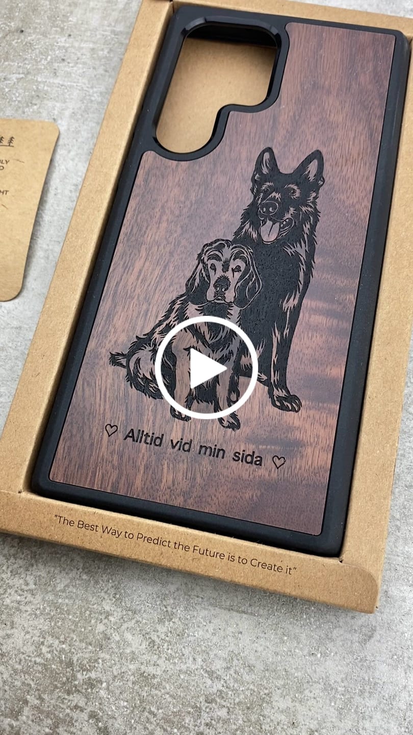 Customer video review of Mobilskal Din Hund - Valnöt