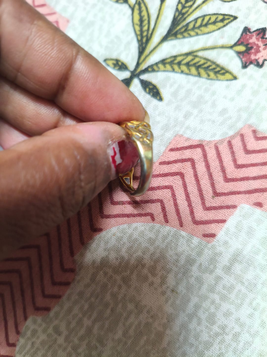 Customer photo review of Twisted Dome Ring