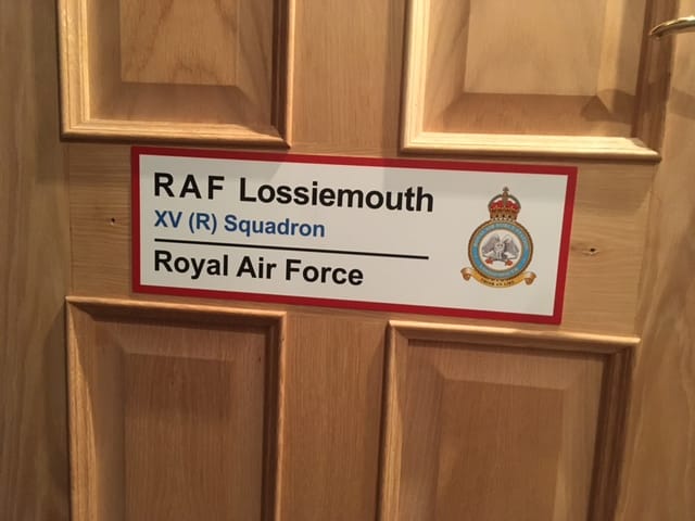 Customer photo review of RAF Station Wall Sign