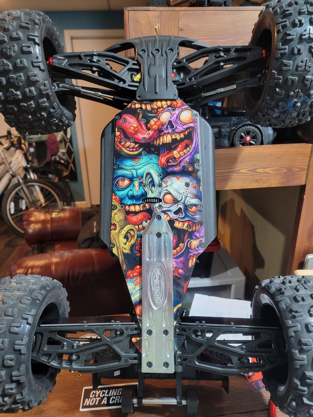 Customer photo review of ARRMA 6S OFF-ROAD RANGE - "ZOMBIE 2.0" chassis protector skin