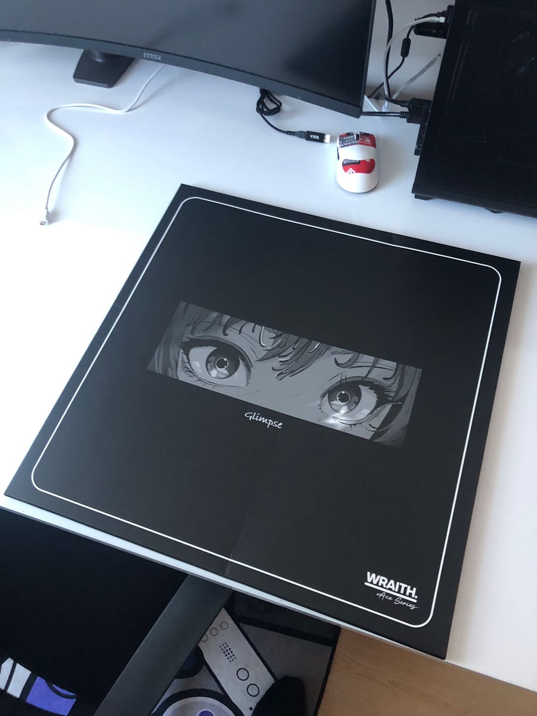 Customer photo review of Wraith Ace Series [Glimpse] Limited Edition Poron Mousepad