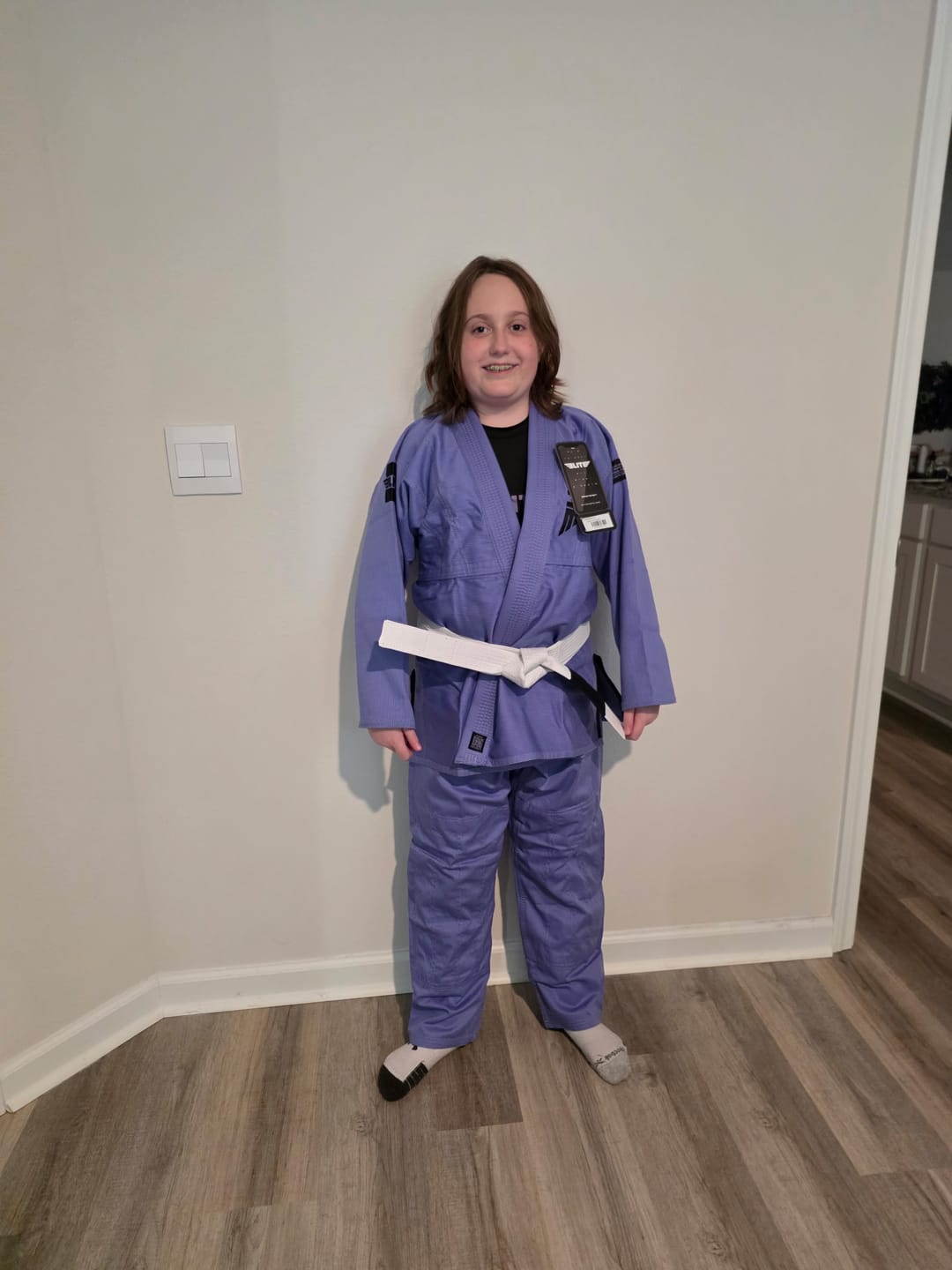 Customer photo review of Core Purple Brazilian Jiu Jitsu Womens BJJ Gi