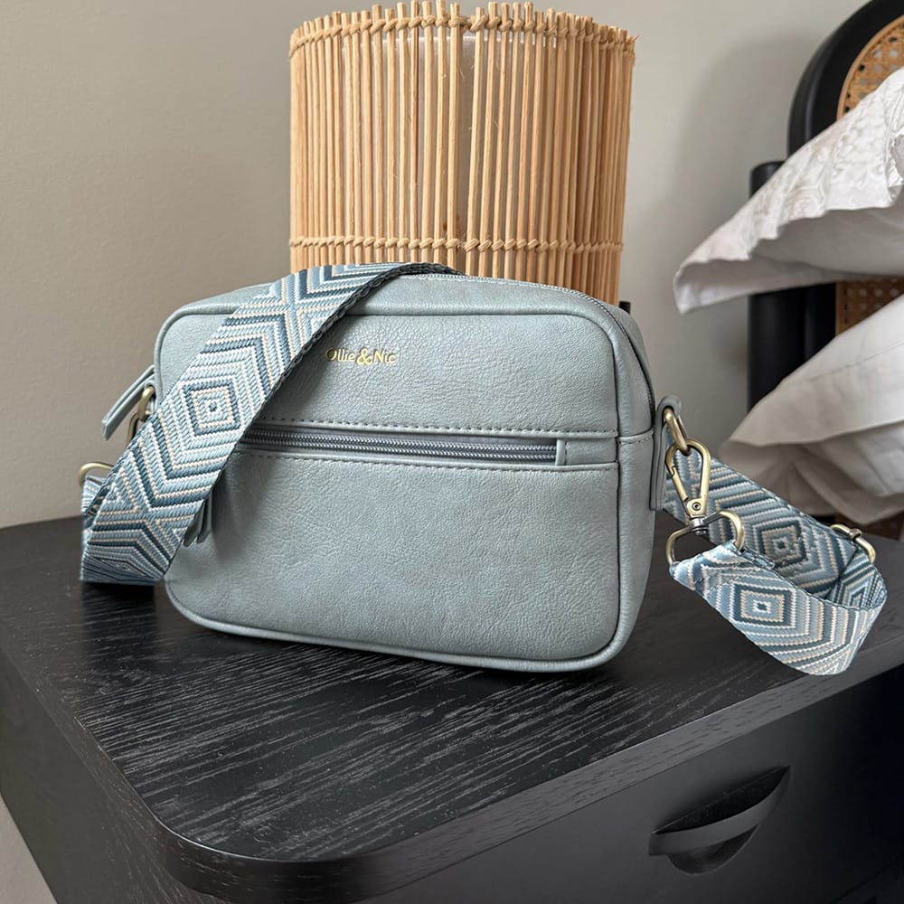 Customer photo review of Gigi Crossbody - Duck Egg