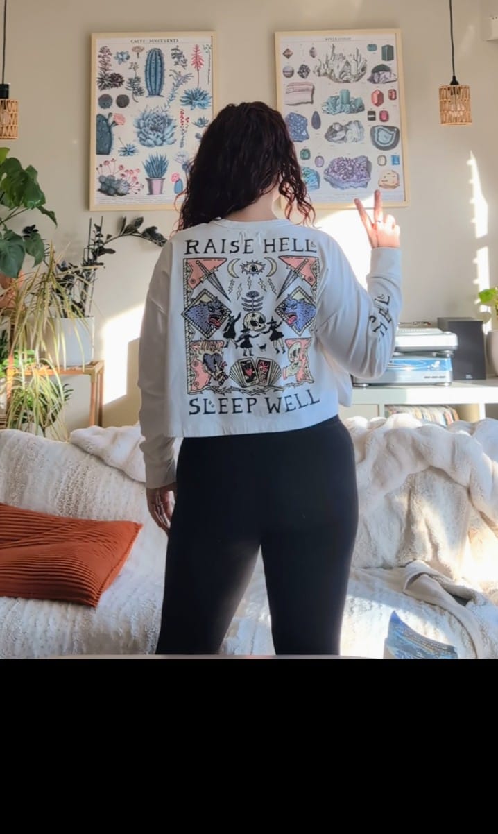 Customer photo review of Raise Hell Sleep Well Long Sleeve