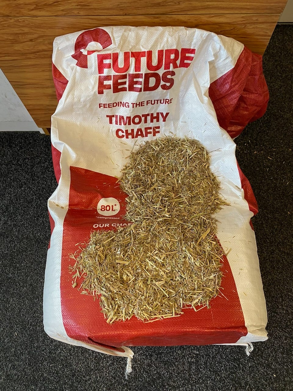 Customer photo review of Future Feeds Premium Timothy Chaff